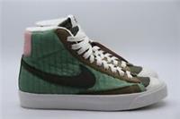 NIKE BLAZER MID '77 BG TRAINERS OIL GREEN DO5216-331 KIDS GIRLS BOYS UK3 4