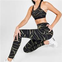 NIKE ICON CLASH FAST RUNNING METALLIC PRINT TIGHTS BLACK DM1511-010 WOMEN XS - XS Regular