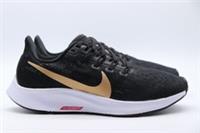 NIKE AIR ZOOM PEGASUS 36 RUNNING TRAINERS BLACK METALLIC AQ2210-008 WOMEN UK2.5