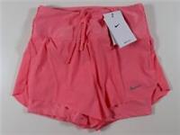 NIKE DRI FIT SWIFT 2IN1 RUNNING SHORTS CORAL CHALK DX1029-611 WOMEN L - L Regular