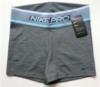 NIKE PRO DRI FIT LOGO TRAINING GYM 3" TIGHT FIT SHORTS CJ3717-068 WOMEN L XL - L Regular
