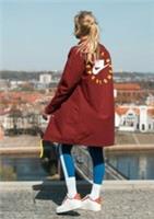 NIKE SPORTSWEAR LOOSE FIT PARKA LONG JACKET COAT TEAM RED AR2837-677 WOMEN M - M Regular