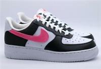 NIKE AIR FORCE 1 '07 SATIN SWOOSH TRAINERS WHITE DC4463-100 WOMEN UK5.5