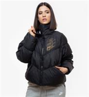 NIKE SPORTSWEAR DOWN FILL METALLIC LOGO PUFFER JACKET BLACK CK3963-010 WOMEN XL - XL Regular