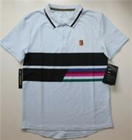 NIKE COURT ADVANTAGE DRI FIT TENNIS POLO SHIRT TOP BLUE AR2381-442 KIDS BOYS L