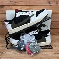 Nike Trainers Womens Size UK 5 Jordan 1 Retro Low OG SP Travis Scott Olive Green