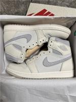 Size UK 9 - Nike Air Jordan 1 Retro High OG Sail University Red White - BARGAIN!