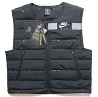 NIKE AIR RUNNING LIGHT REFLECTIVE PRINT GILET JACKET BLACK CU3098-010 WOMEN S - S Regular