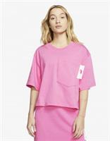 NIKE SPORTSWEAR COTTON JERSEY SHORT SLEEVE CROPPED TOP PINK CT0874-698 WOMEN S M - M Regular