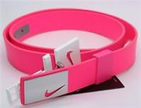 NIKE GOLF SLEEK MODERN PLAQUE LEATHER BELT HYPER PINK 815849-639 WOMEN ONE SIZE - One Size: Regular Regular