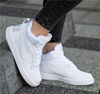 Nike Court Borough Mid GS Girls Boys Trainers White Size Uk 3,3.5,4,4.5,5,5.5,6