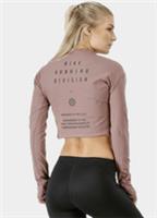 NIKE POWER RUN DIVISION RUNNING LONG SLEEVE ZIP CROP TOP AJ0007-259 WOMEN S L - S Regular