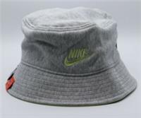 NIKE SPORTSWEAR LOGO FRENCH TERRY DRI FIT BUCKET HAT GREY CQ9221-050 WOMEN M/L
