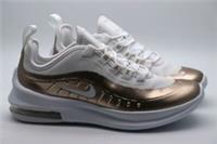 NIKE AIR MAX AXIS EP PS TRAINERS WHITE GOLD BV0810-100 KIDS GIRLS UK5.5