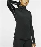 NIKE PRO WARM LONG SLEEVE METALLIC LOGO TRAINING TOP BLACK BV5324-010 WOMEN S - S Regular