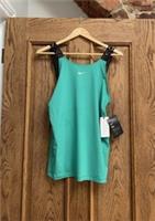 NIKE Pro ELASTIKA green black MESH BAND TOP SIZE S BNWT - S Regular