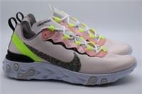 NIKE REACT ELEMENT 55 PRM RUNNING TRAINERS - SOFT PINK CD6964-600 - WOMEN UK7.5