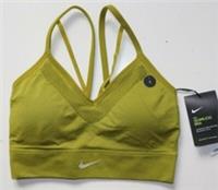 NIKE SEAMLESS DRI FIT LIGHT SUPPORT SPORTS TRAINING BRA AQ0123-390 WOMEN XS S - S Regular