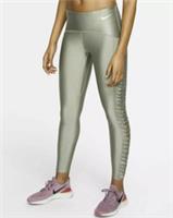 NIKE POWER SPEED TIGHT RUNNING RUFFLED TIGHTS - JADE STONE CI9485-371 - WOMEN S - S Regular