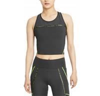 NIKE DRI FIT TAPED PACK TRAINING GYM CROPPED TANK TOP - GREY DD4242-070 WOMEN S - S Regular