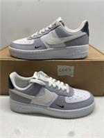 Nike Air Force 1 Low Women's Trainers Wolf Grey Sail White Navy UK 3.5 #C27