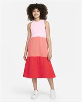 NIKE SPORTSWEAR FRENCH TERRY COLOURBLOCK MAXI DRESS DD7133-663 - KIDS GIRLS M