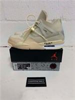 OFF WHITE NIKE JORDAN 4 RETRO SAIL UK7 US9.5 EU41 CV9388-100