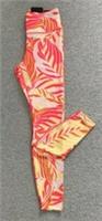 NIKE THE ONE TIGHTS size M 10 12 ORANGE YELLOW floral PRINTED BNWT 7/8 length - M Regular