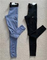NIKE ICON CLASH WARM training TIGHTS BLACK blue SIZE S 8 10 BNWT - S Regular