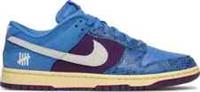 Nike Dunk Low Undefeated 5 On IT - Signal Blue/White-Night Purple UK 7 US 8