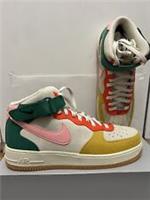 Nike Air Force 1 Mid Trainers - Coconut Milk/Coral - UK 9 - Brand New In Box