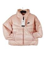 Nike Womens Therma Fit Pink Short Oversized Puffer City Jacket Medium M - M Regular