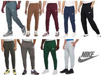 Mens Nike Club Joggers Fleece Jersey Track Pants Sports Loungewear Bottoms - M Regular