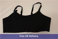 NIKE SWOOSH SPORTS BRA, BLACK SIZE XL