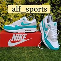 ❤ BNWB & Genuine Nike Air Max 1 SC Trainers in White & Clear Jade UK Size 10