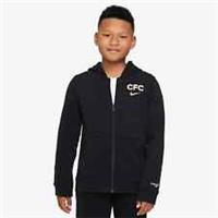 Nike Chelsea FULL ZIP Champions League Club Hoodie BOYS' kids Size L, XL BLACK
