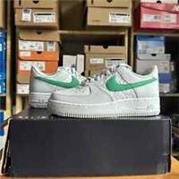 UK 5.5 - Nike Air Force 1 '07 - Pure Platinum/Stadium Green