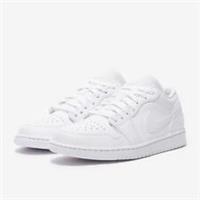 Nike Air Jordan 1 Low Triple White Men's - 553558-136