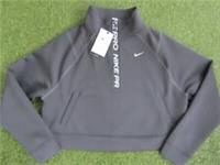Nike Pro Dri-Fit 1/2 Zip Running Training Top - Size Small Womens - Dark Grey