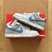 UK 6 (EU 40) - Nike Dunk Low - Metallic Silver/Aegean Storm