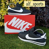 ❤ BNWB & Authentic Nike Cortez Nylon Trainers in Black & White UK Size 6 EU 40