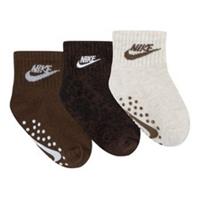 Nike Wild Side Baby 3 Pack Of Grippy Mixed Colours No Slip Socks 6-12 Month