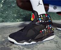 🔥 Nike Air Jordan 8 VIII Retro Q54 ~ UK 4.5 EU 37.5 US 5 ~ CJ9218-001 Quai 54
