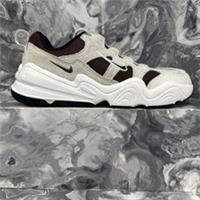 Nike Hera Tech Trainers Ladies Beige/Burgundy Size UK 4.5 EU 38 #REF197