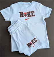 Kids Nike Inspired unisex Summer Shorts and t-shirt set choose character
