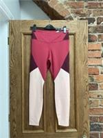NIKE TIGHTS size M BURGUNDY PEACH BNWT THE ONE range TRAINING - M Regular