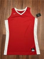 Womens Nike Red Dri-fit V Neck Vest Top Size XL 16 Polyester BNWT