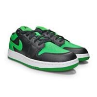 Juniors Nike Air Jordan 1 Low (GS) - UK 3.5 - Black Black Lucky Green White
