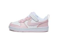 Nike Court Borough Low 2 Infant Girls Pink Trainers Size C8.5 EU 26 /REF183