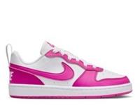 Nike Court Borough Low Trainers Juniors Girls White/Pink Size UK 5 (Ref207)